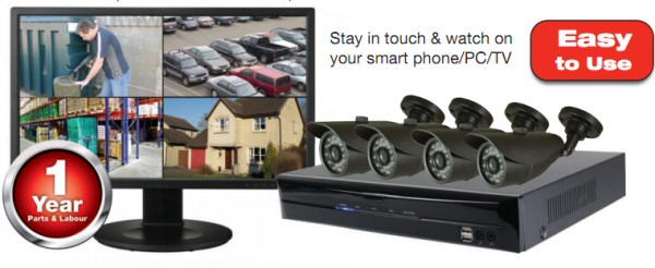 Complete 4 Channel or up to 16 Channel Surveillance Kit