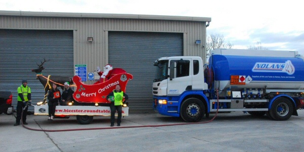 Nolan Oils helps fuel Santa's Sleigh!