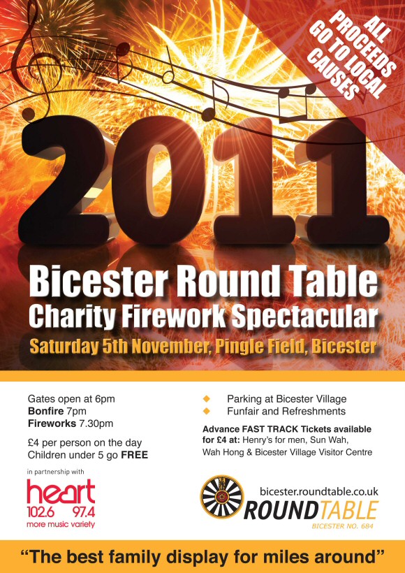 Bicester Round Table Charity Firework Spectacular 2011