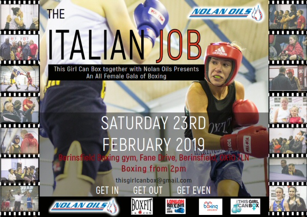 Nolan Oils are supporting the all-female boxing extravaganza “ The Italian Job!